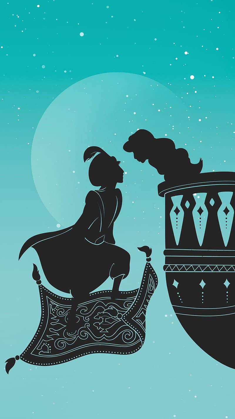 800x1422 Disney Princess, Aladdin With Magic Carpet, aladdin, magic carpet, animated, HD phone wallpaper