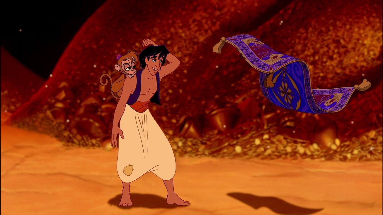 1600x900 Aladdin And Abu Magic Flying Carpet HD Wallpaper 2560x1440 :