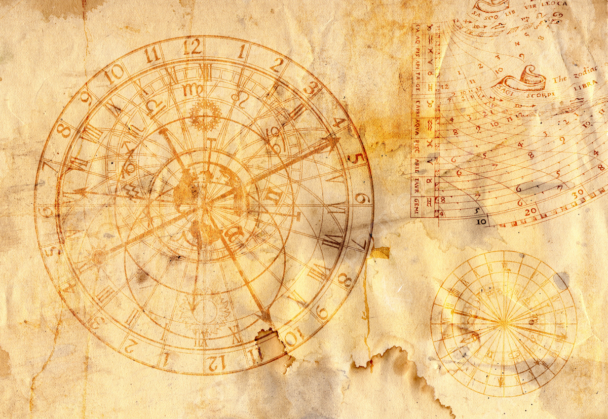 1200x827 Astronomical Clock In Grunge Style Bizarre Sundial Old Photo Background And Picture For Free Download
