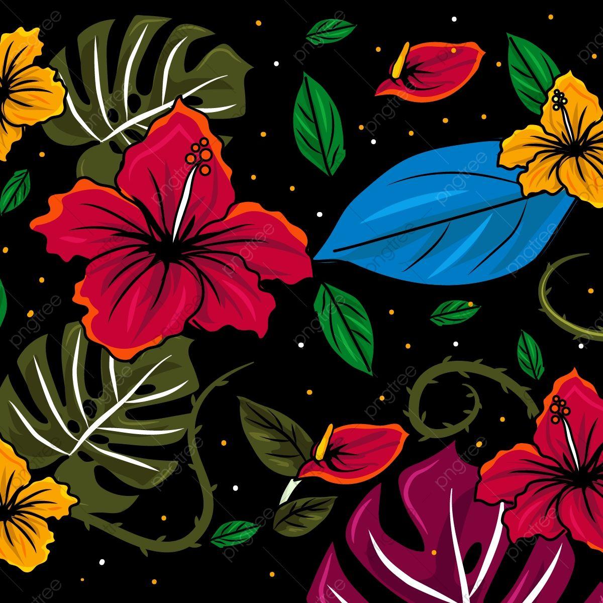 1200x1200 Retro Tropical Design Background, Background Icon, Retro Icon, Day PNG and Vector with Transparent Background for Free Download