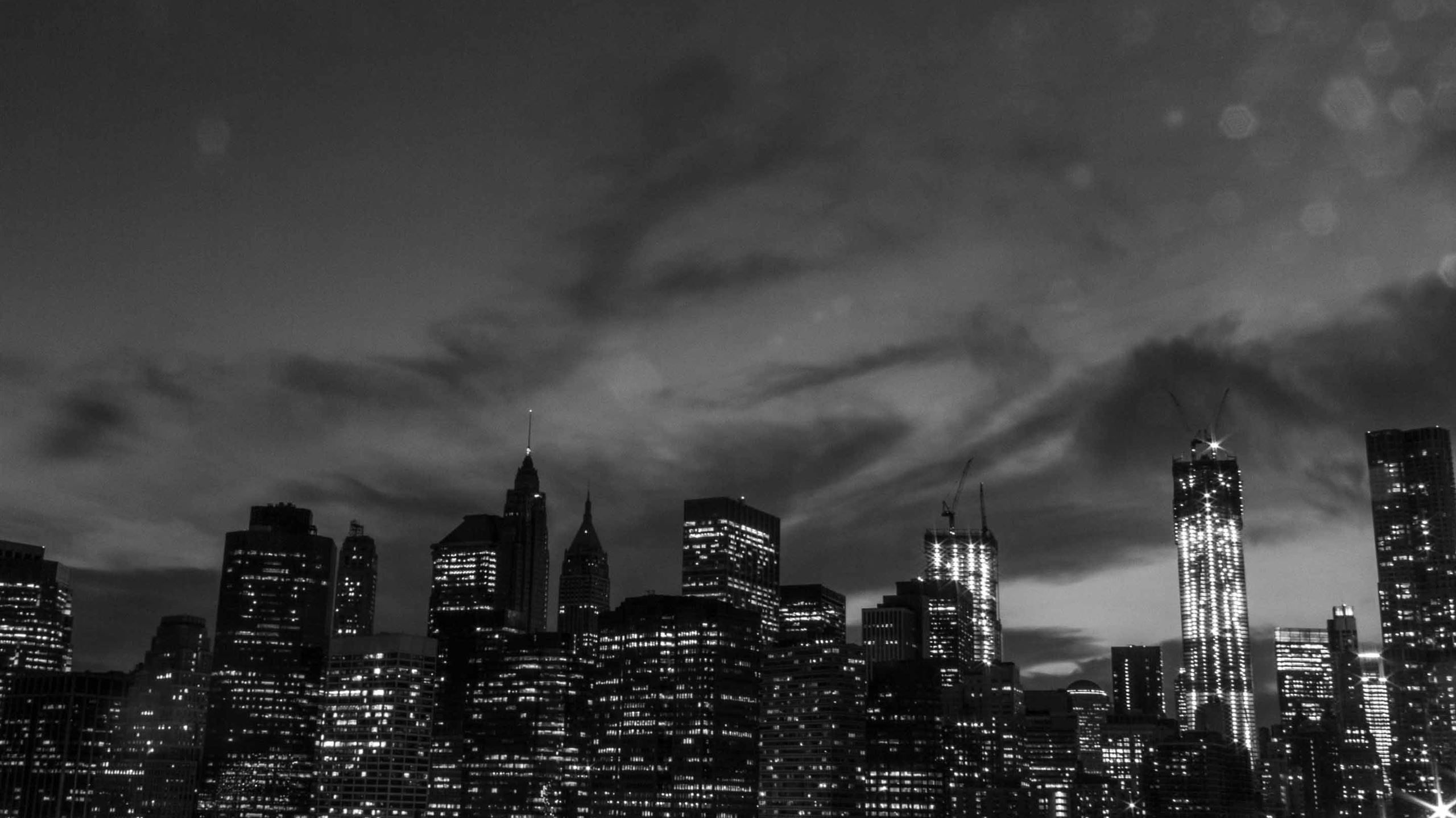 2560x1440 New York City Black And White Mac Wallpaper Download