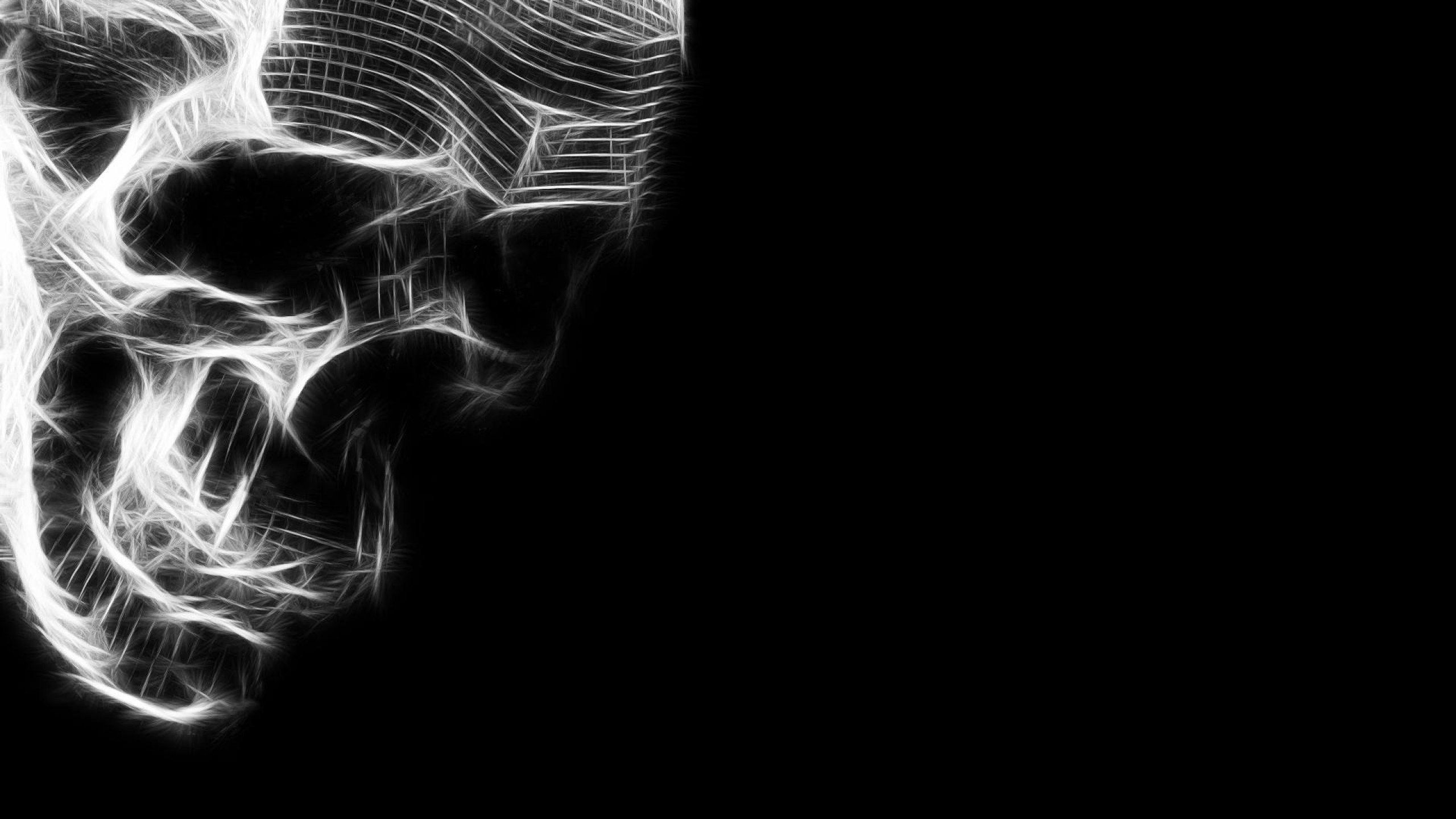 2560x1440 black, Skull Wallpaper HD / Desktop and Mobile Background
