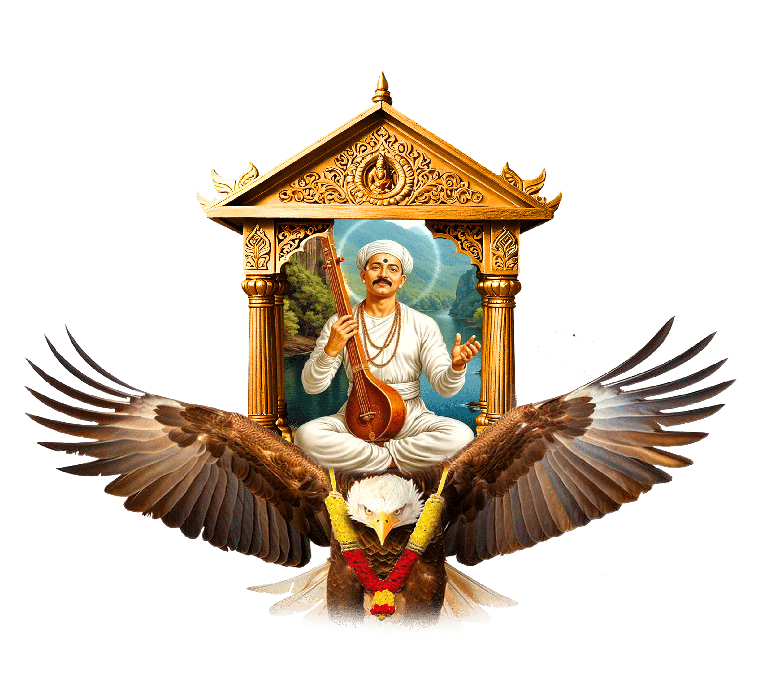 2478x2188 Sant Tukaram Maharaj Vaikunth Gaman Sohala