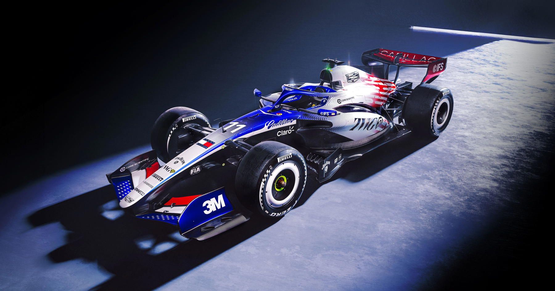 1800x945 Cadillac reveal new F1 livery in celebration of milestone birthday