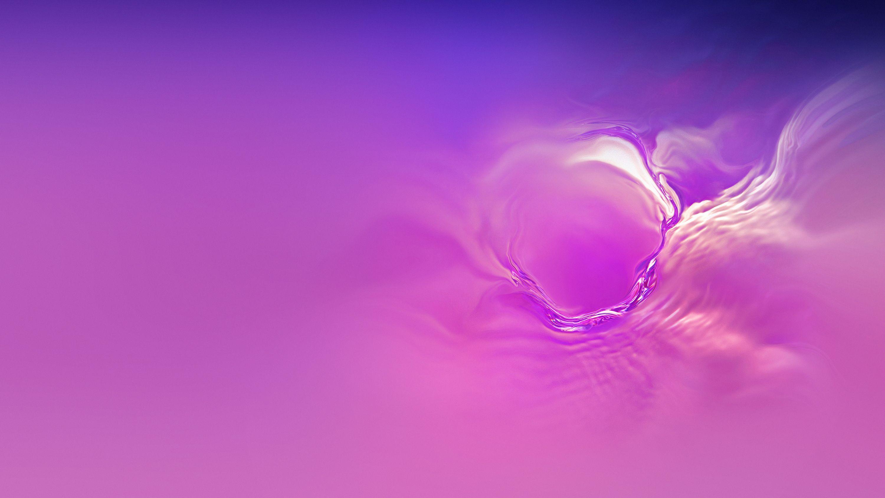 3000x1688 Samsung Galaxy S10 Purple Abstract Stock Wallpaper
