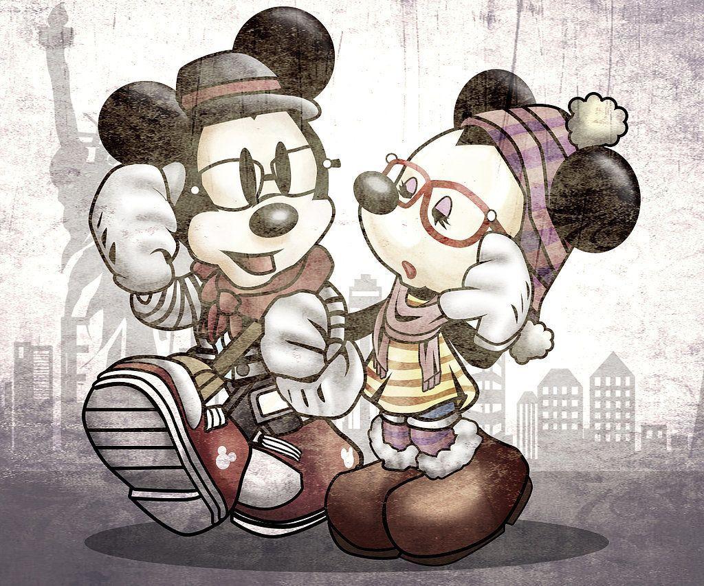 Hipster Mickey and Minnie Wallpapers - Top Free Hipster Mickey and Minnie  Backgrounds - WallpaperAccess