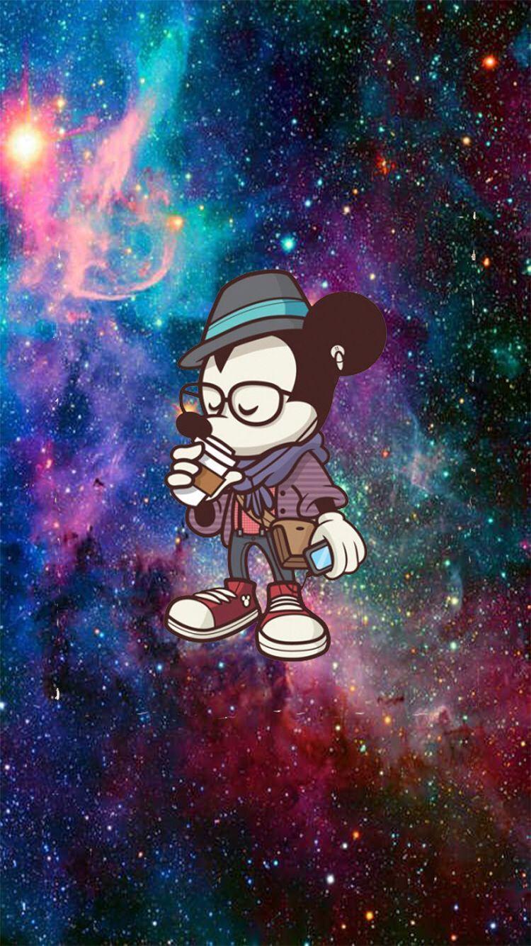 750x1334 Check out this wallpaper for your iPhone /w10674763?src=ios&v=2.4 via. Hipster wallpaper, Mickey mouse art, Mickey mouse wallpaper