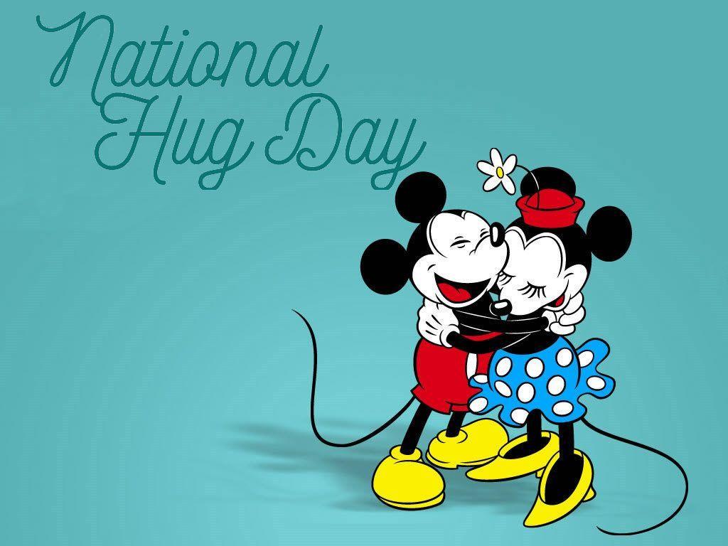 1024x768 National Hug Day 2019. Mickey mouse wallpaper, Mickey mouse quotes, Mickey