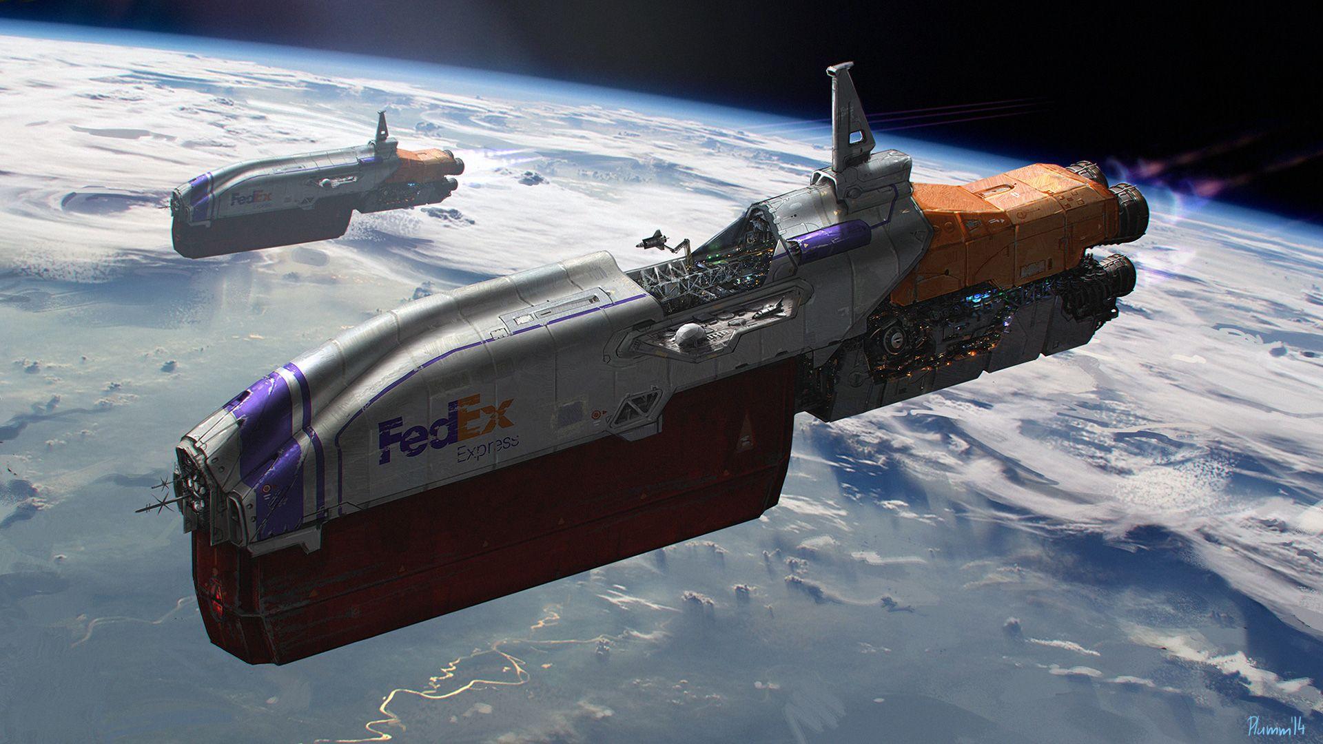 1920x1080 FedEx Cargo Ship