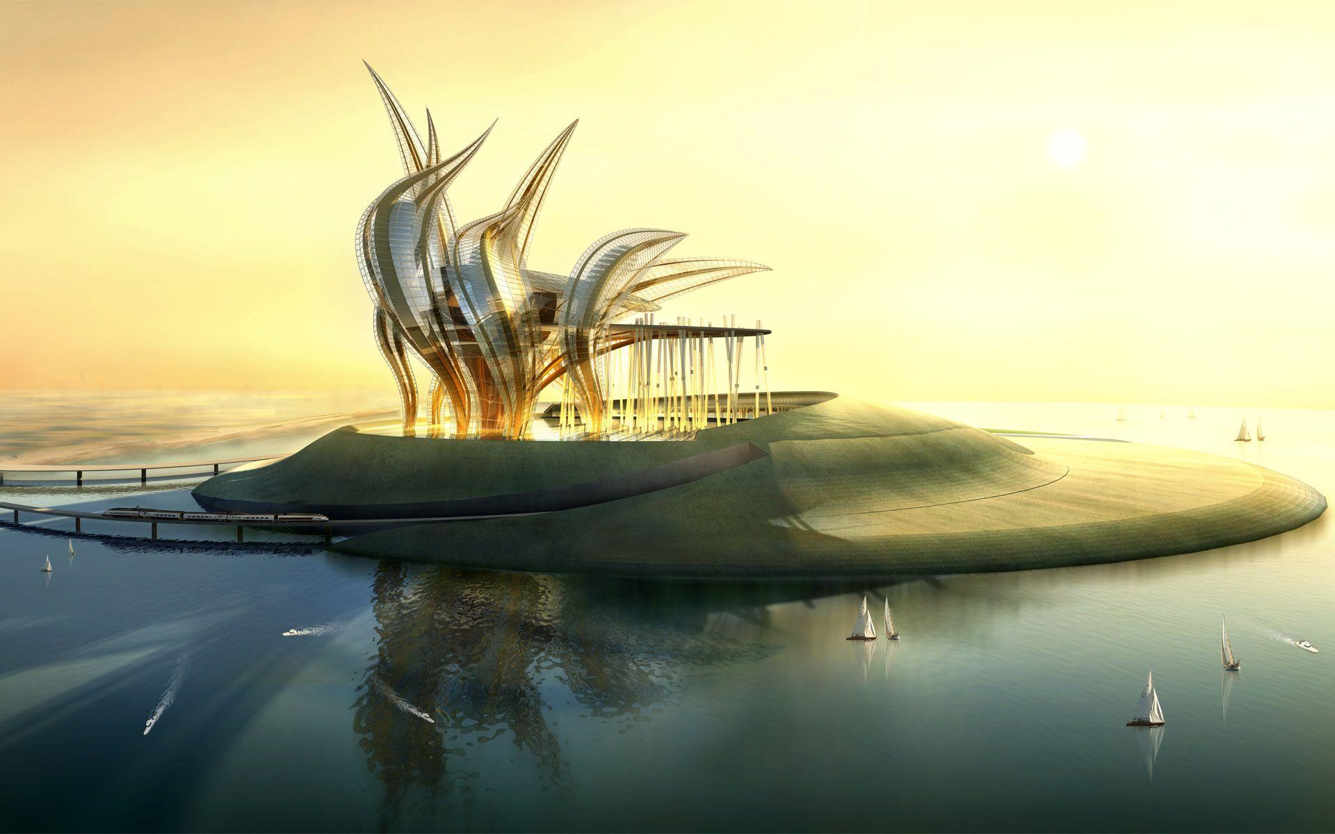 1920x1200 Future Looking Island : High Definition, High Resolution HD Wallpaper