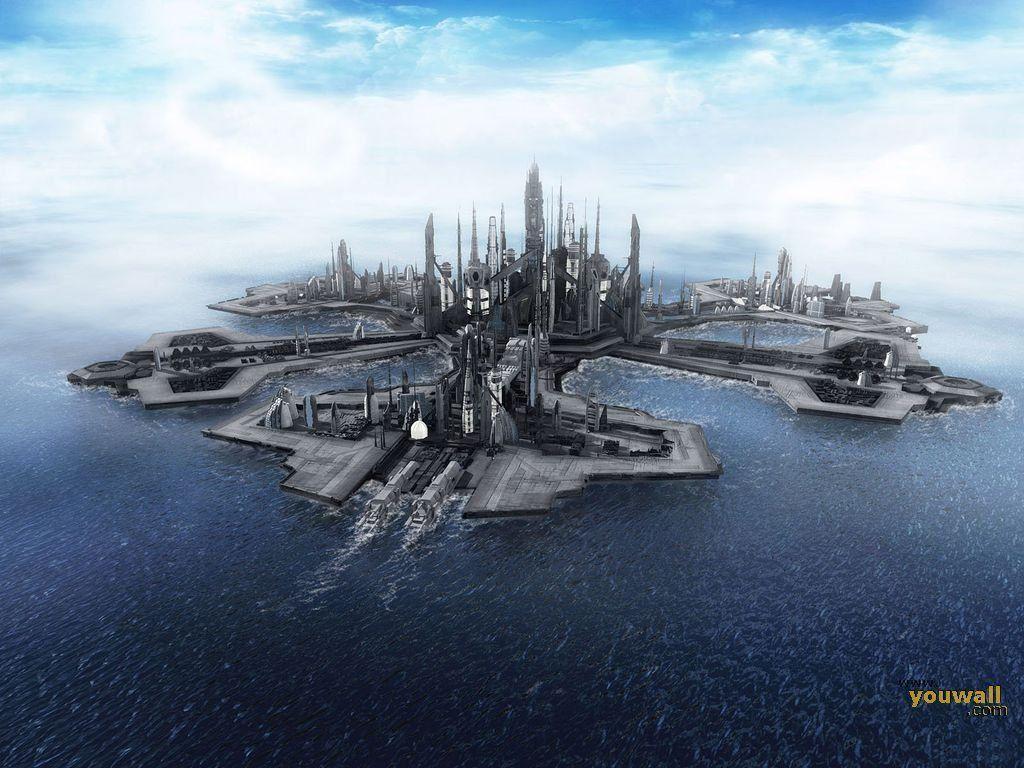 1024x768 Future City Wallpaper