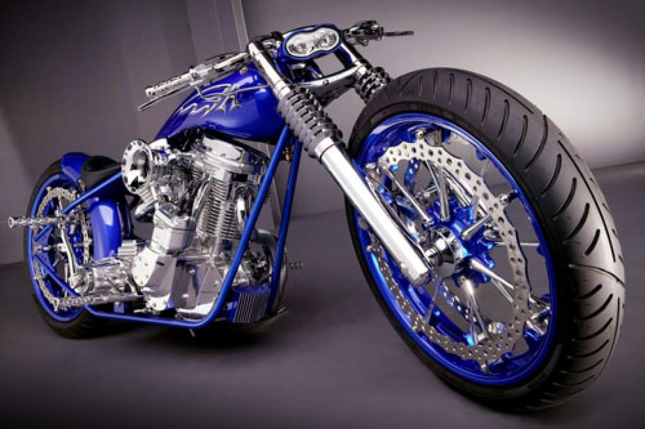 Hình nền xe máy Harley Davidson màu xanh 1280x852