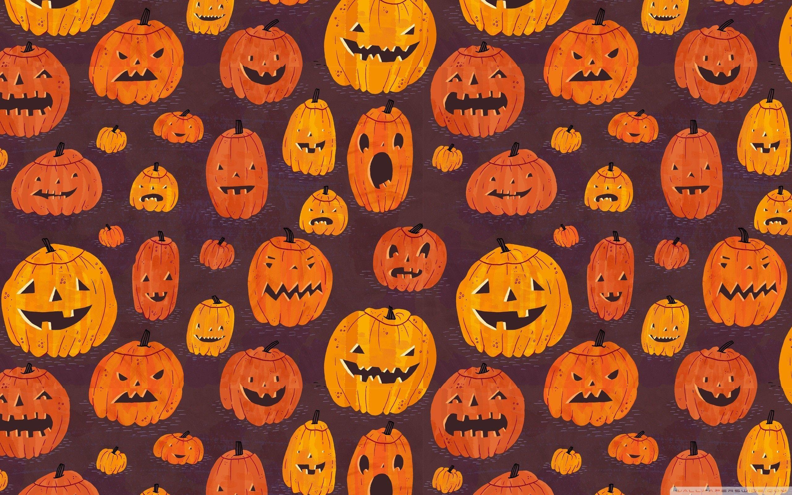 2560x1600 Halloween Background For Desktop. Halloween desktop wallpaper, Pumpkin wallpaper, Halloween wallpaper iphone