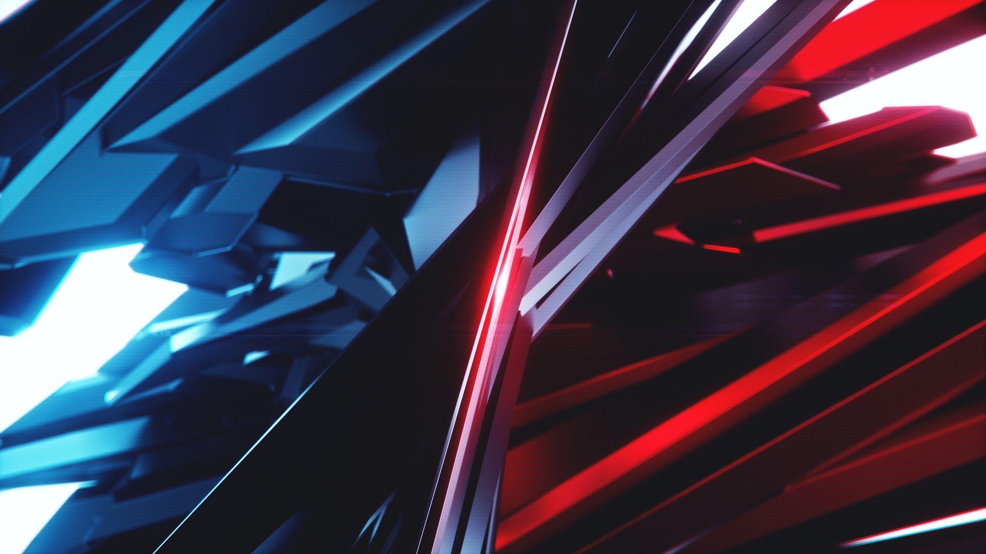 1920x1080 Blue vs Red Wallpaper