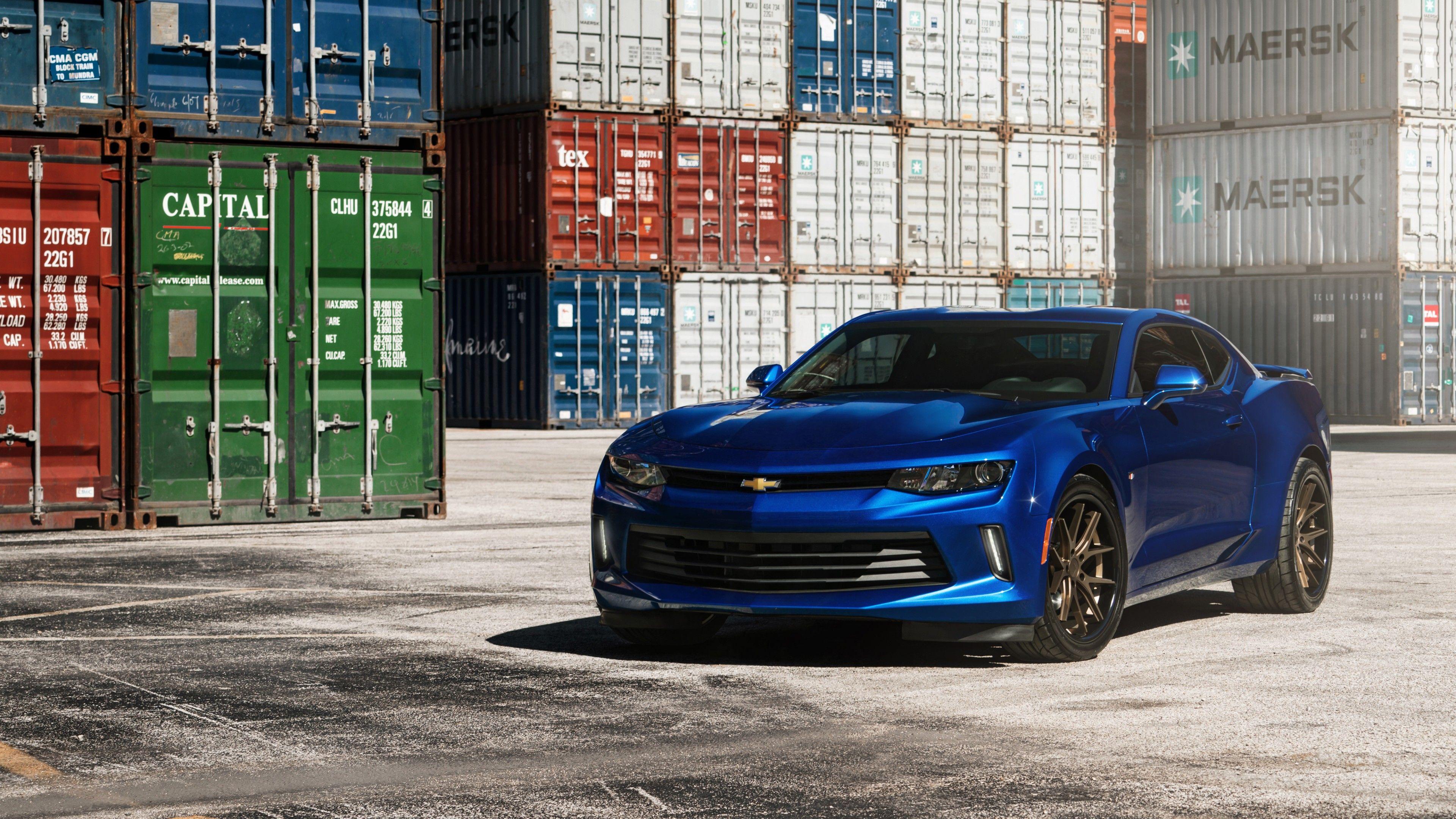 3840x2160 Chevrolet Camaro Ferrada wheels 5K Wallpaper