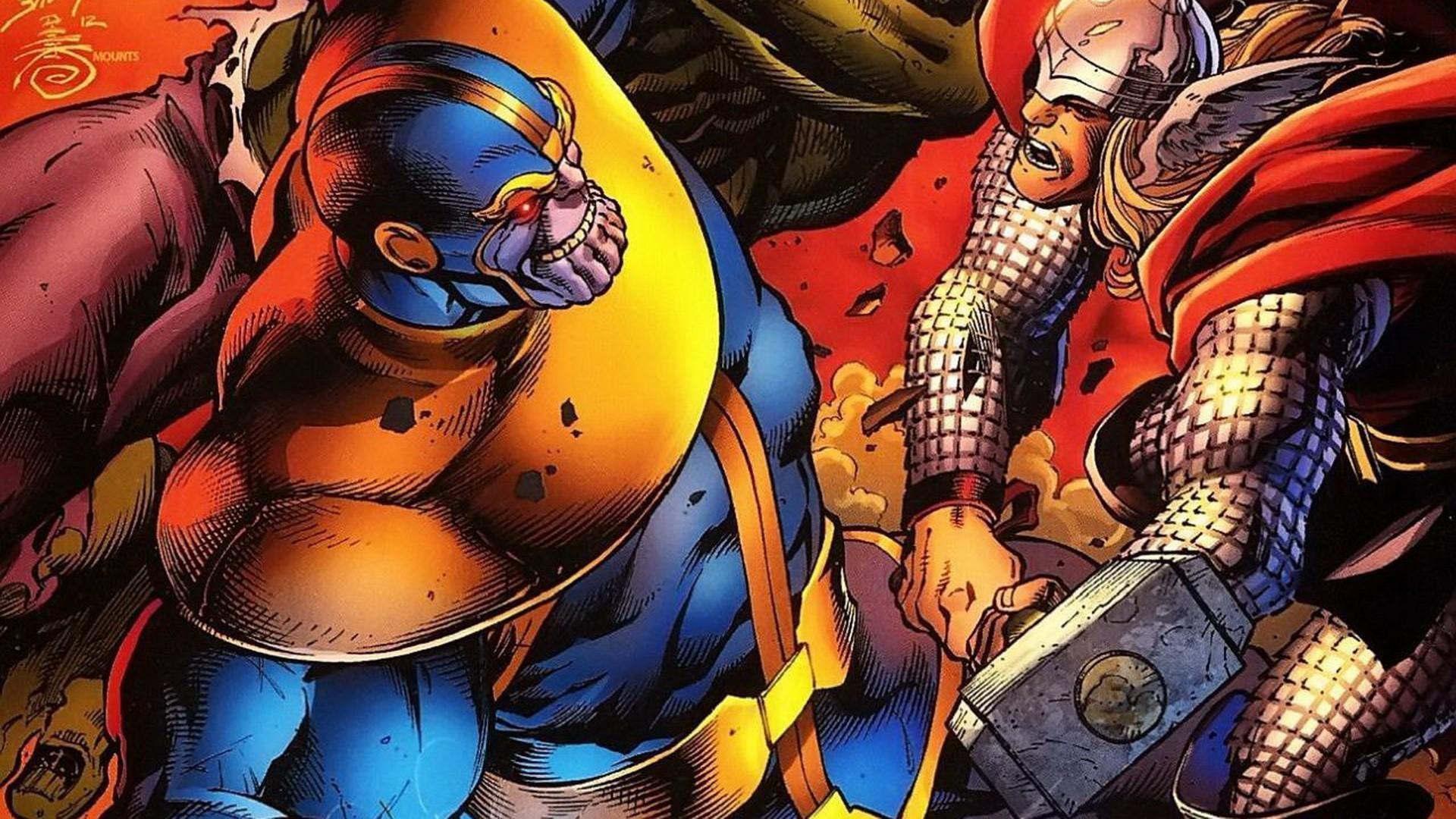 1920x1080 Comics thor marvel thanos wallpaper