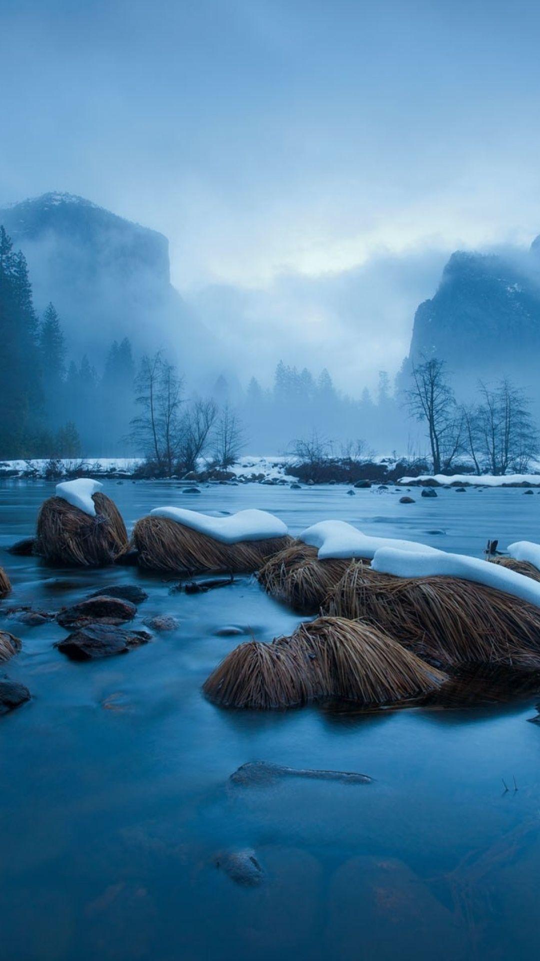 1080x1920 Yosemite National Park Winter Galaxy s4 wallpaper