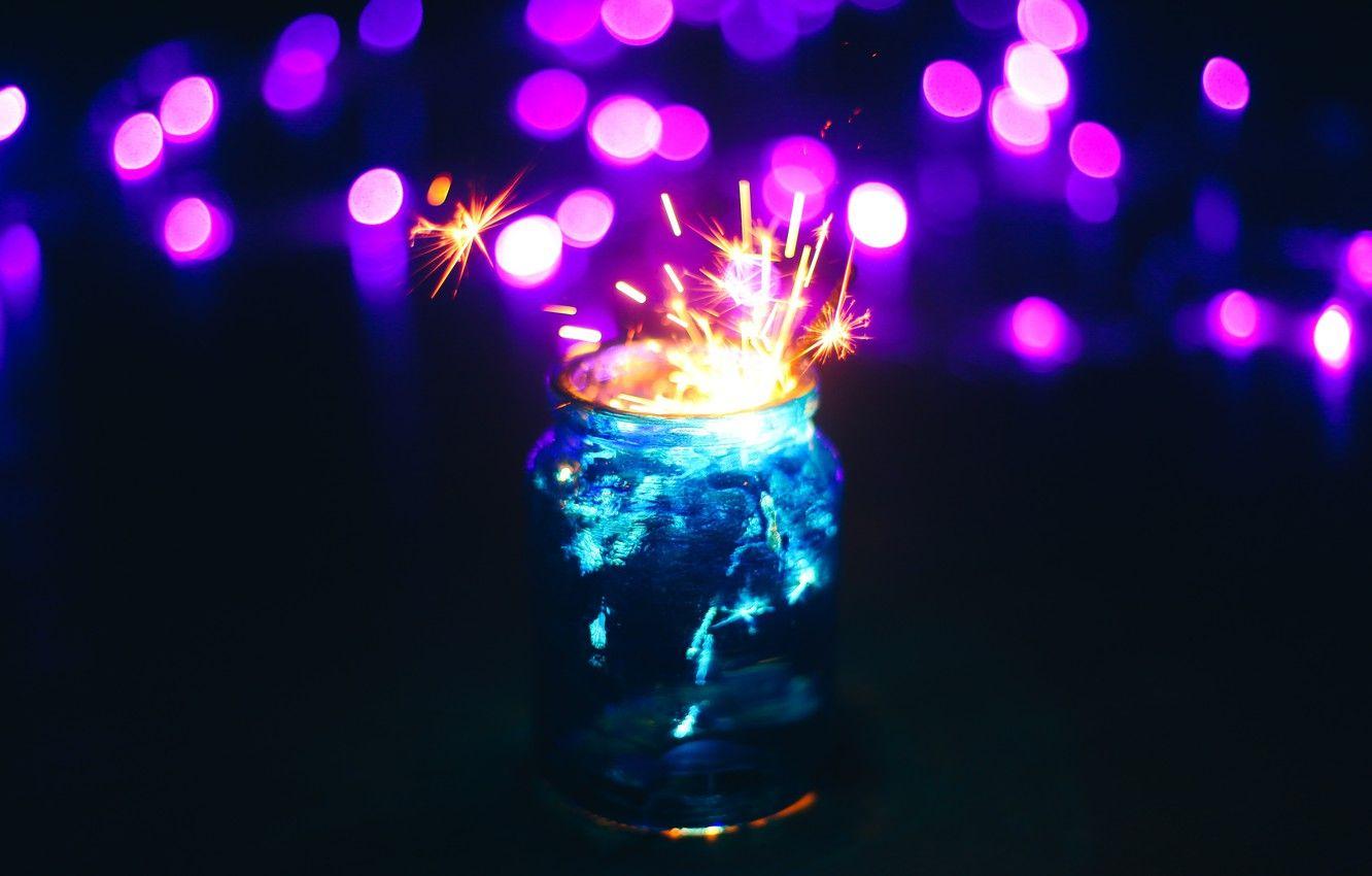 1332x850 Wallpaper lights, holiday, magic, new year, Christmas, fairy lights image for desktop, section новый год