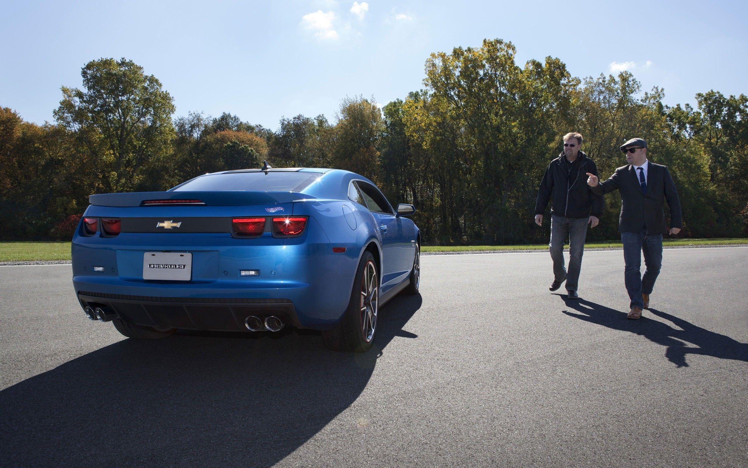 2560x1600 Tuning chevrolet camaro blue hot wheels 2013 wallpaper