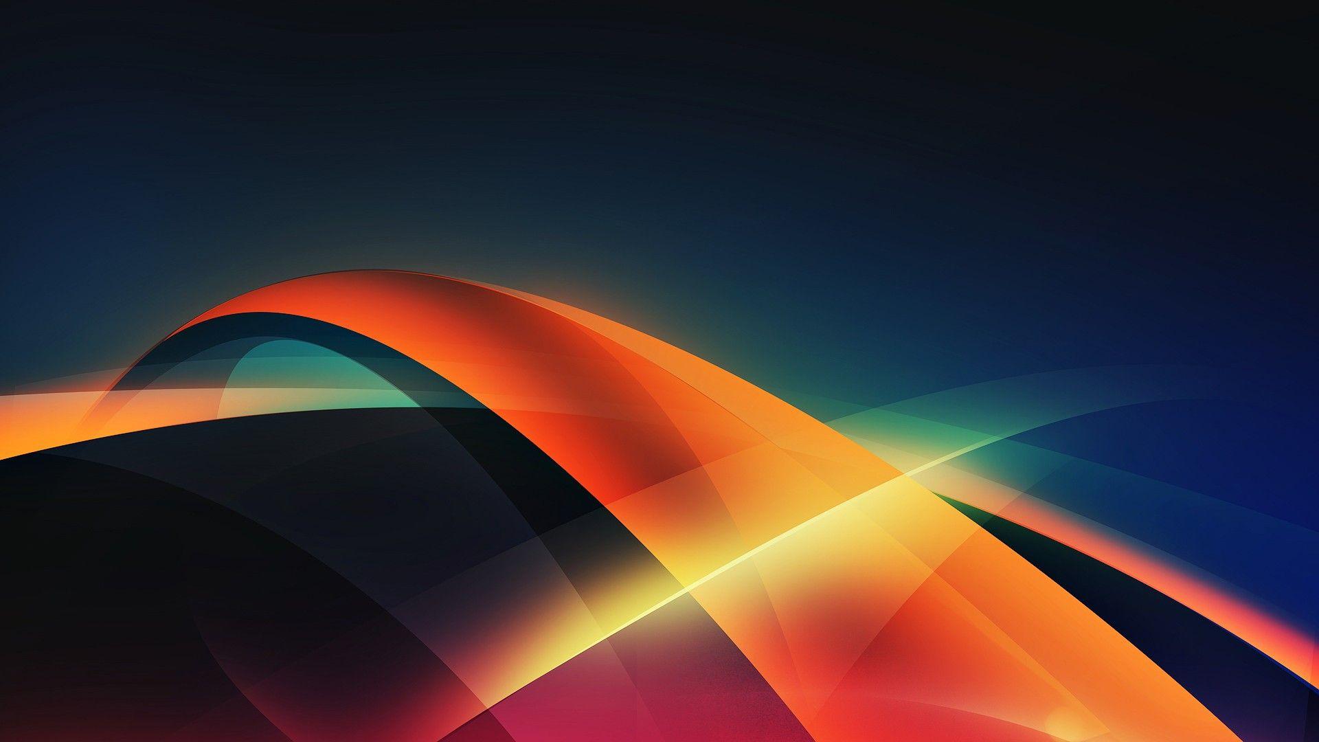 1920x1080 Blue And Orange Background HD