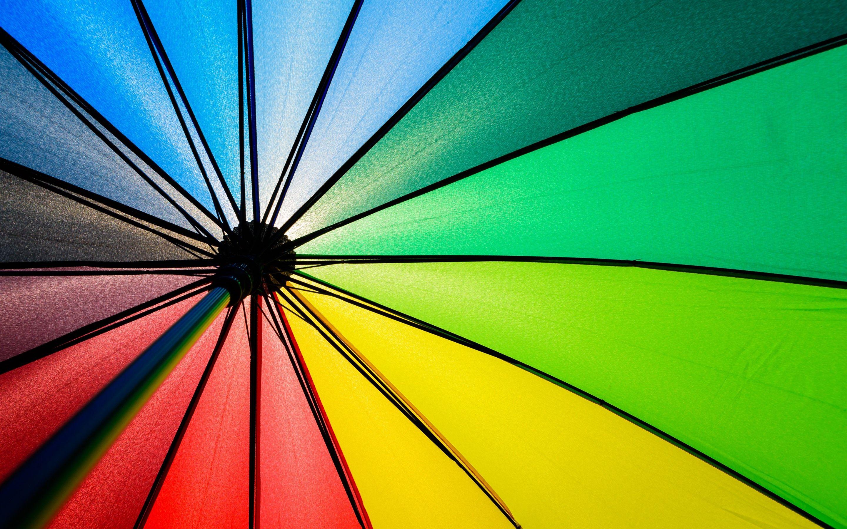 2880x1800 Wallpaper Umbrella, colorful fabric, rainbow colors 2880x1800 HD Picture, Image