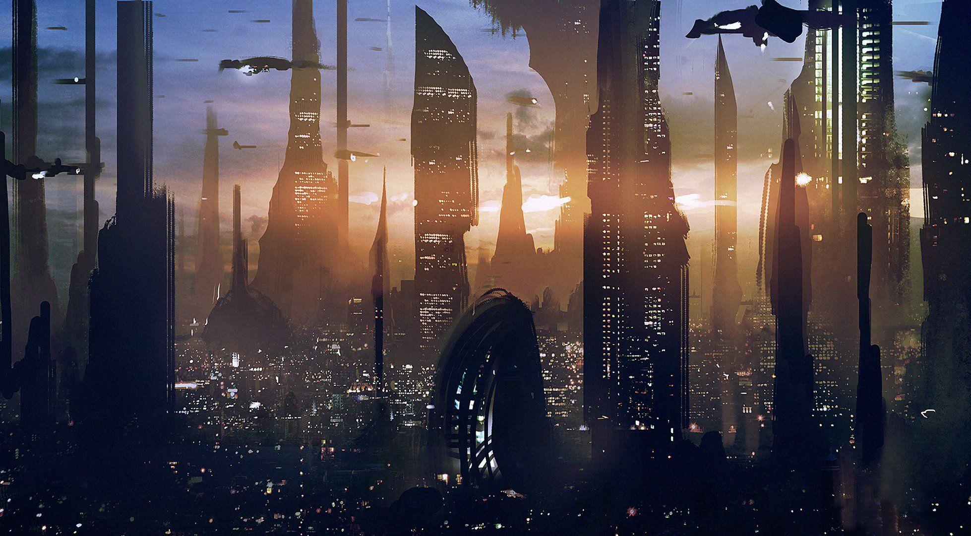 star wars city scenery