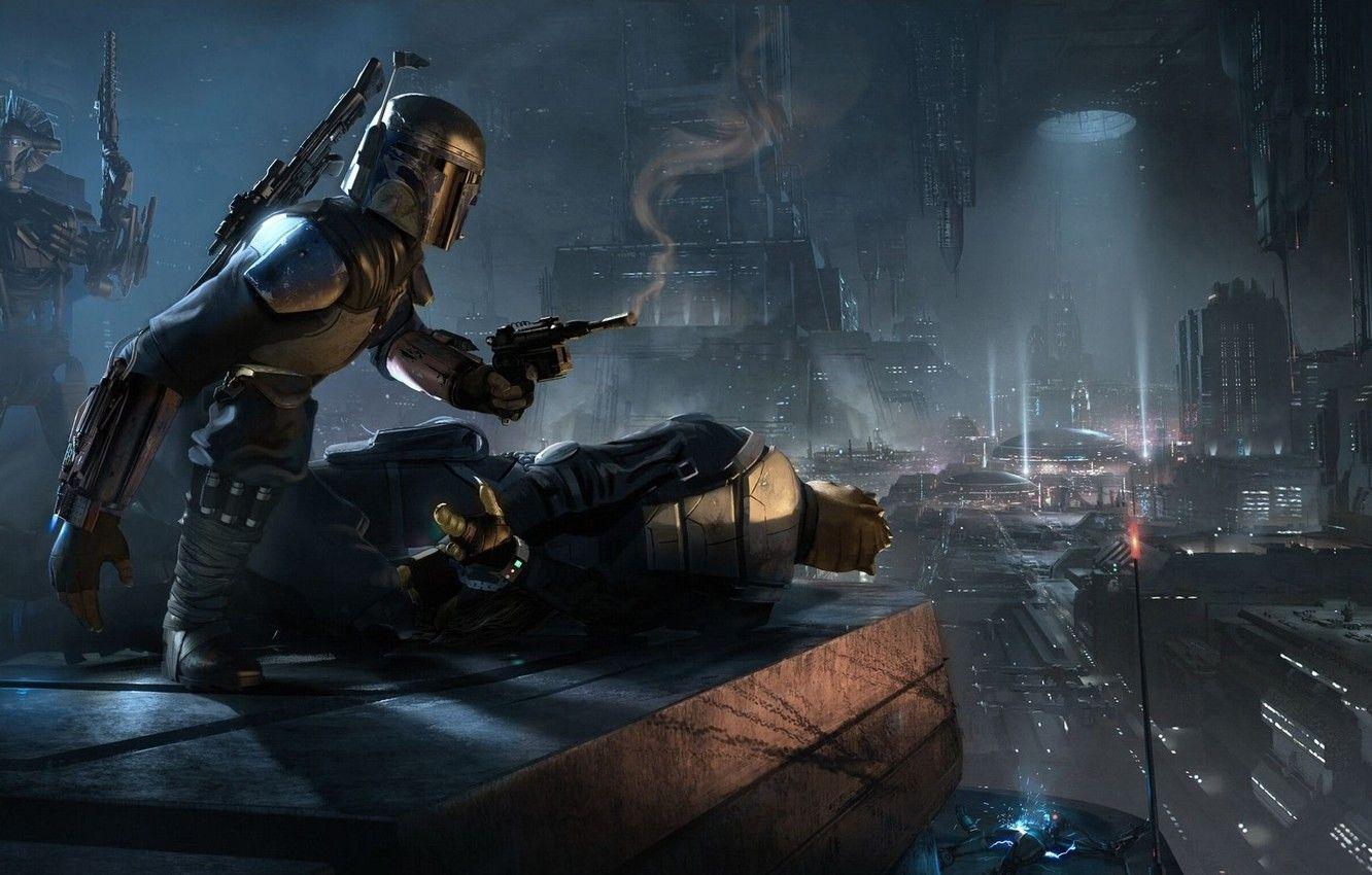 1332x850 Wallpaper the city, warrior, star wars, star wars, aliens image for desktop, section фантастика