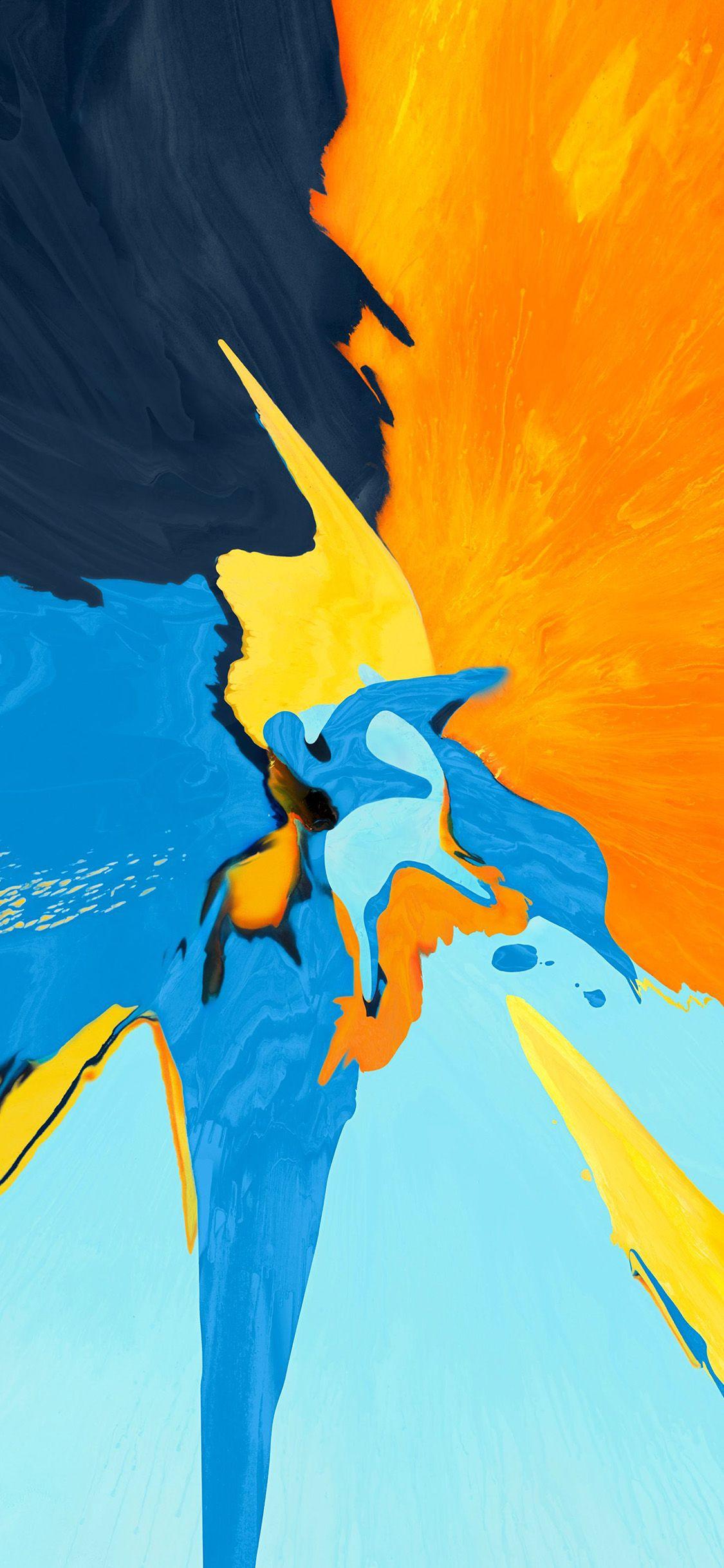 1125x2436 Apple Paint Orange Ipad Pro Art Wallpaper