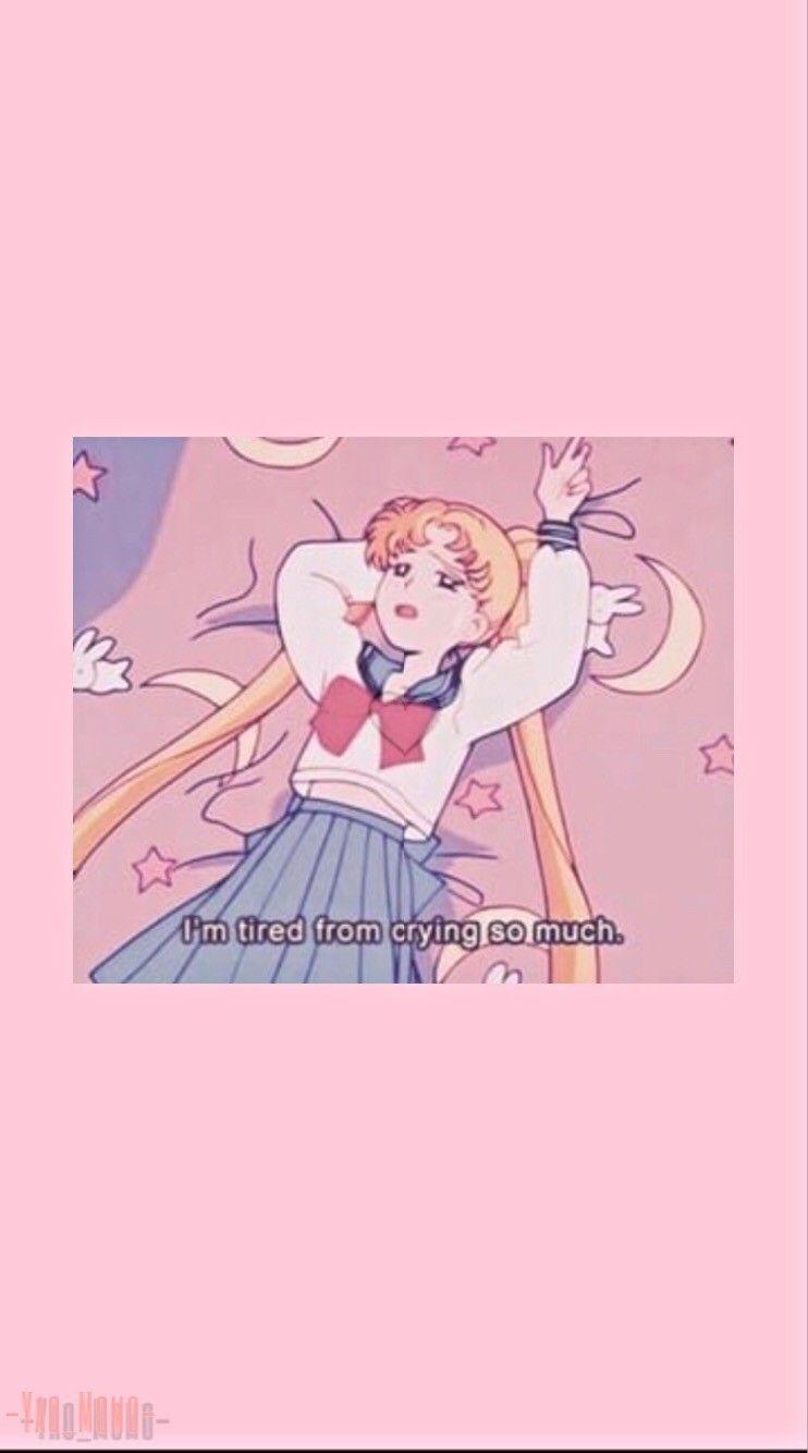 742x1334 Crying Sailor Moon Wallpaper Free HD Wallpaper