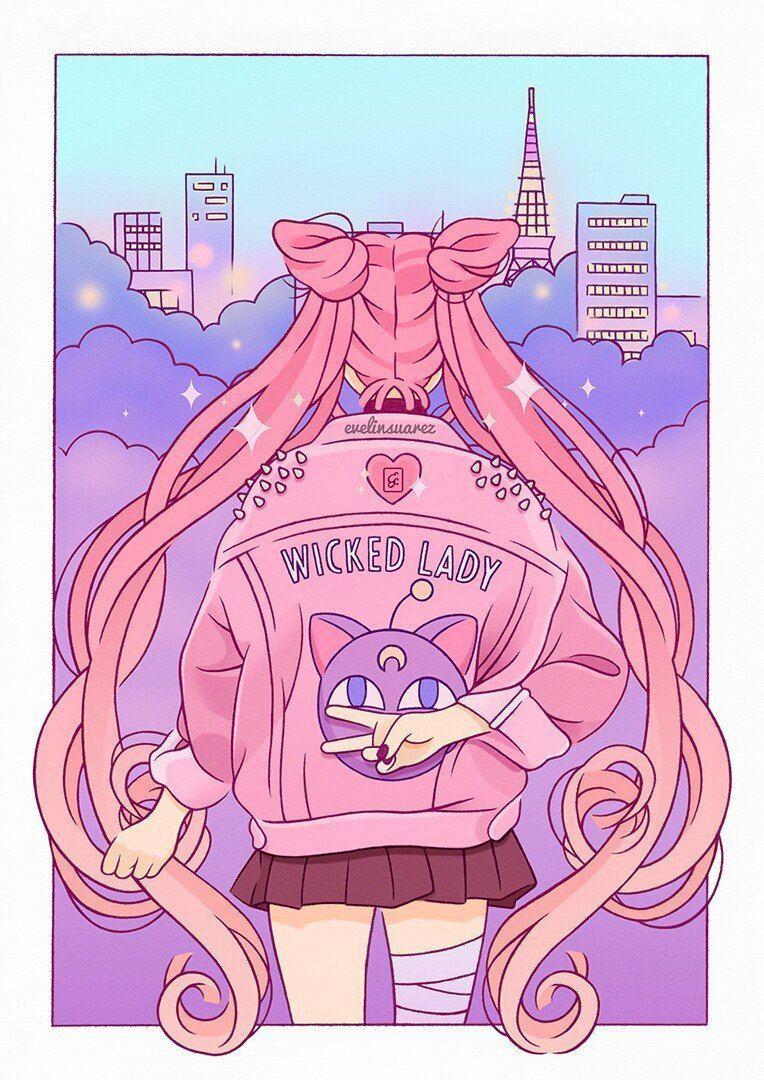 764x1080 Kawaii Sailor Moon iPhone Wallpaper. ipcwallpaper. Sailor moon art, Sailor moon wallpaper, Sailor moon aesthetic