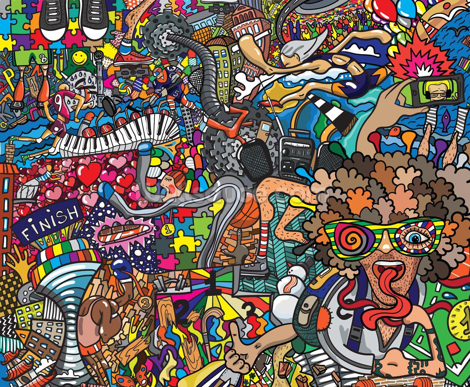 Graffiti Doodle Wallpapers - Top Free Graffiti Doodle Backgrounds -  WallpaperAccess