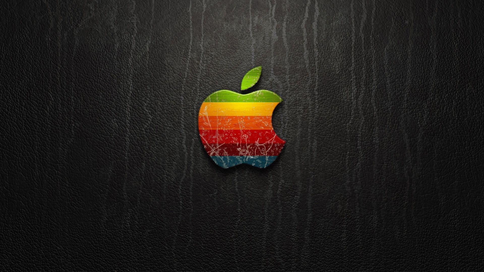 1920x1080 Leather Apple Wallpaper
