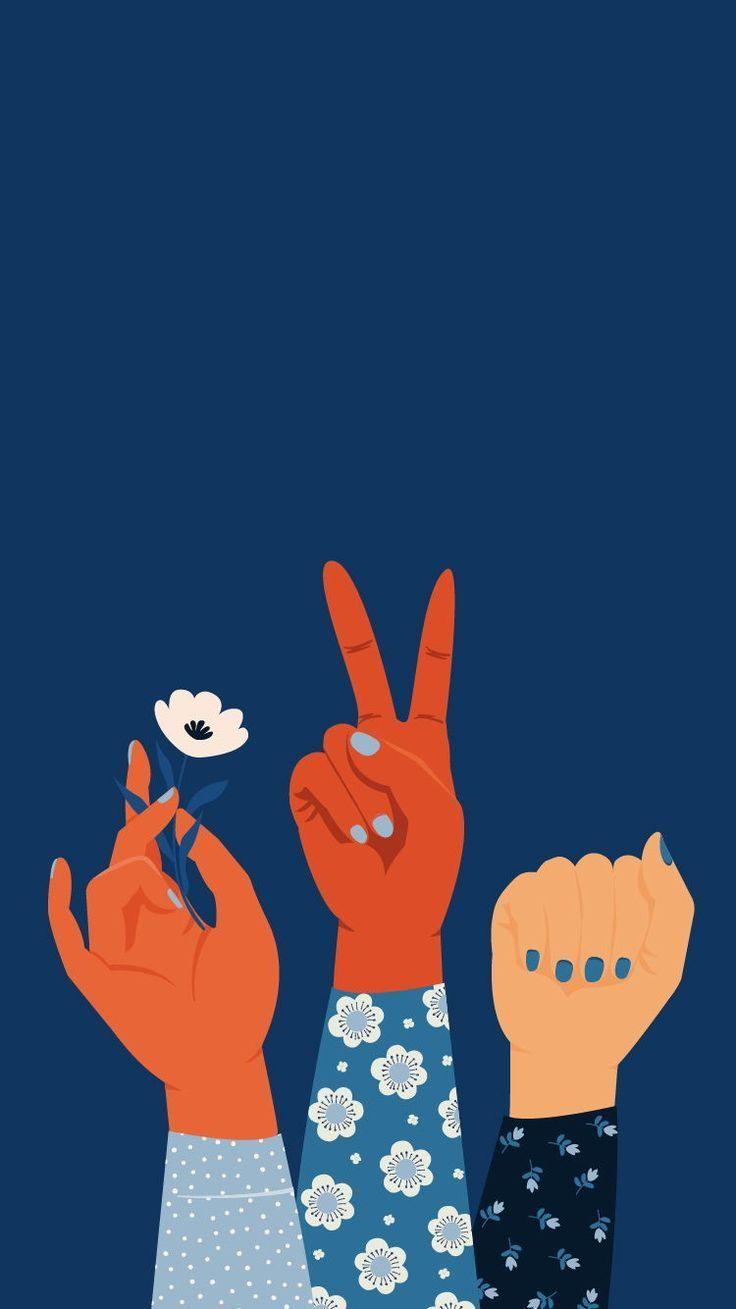 736x1309 Free Women's Day Card. How to Celebrate International Women's Day With Friends. Apple Slices. Diy postcard, Feminist art, Cute wallpaper