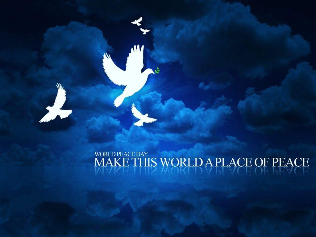 1024x768 World Peace Day Wallpaper