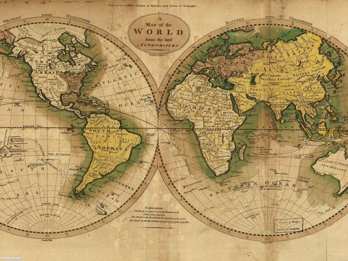 1400x1050 Lillian Day (7m5qjtnp98). Ancient world maps, World map poster, World map canvas