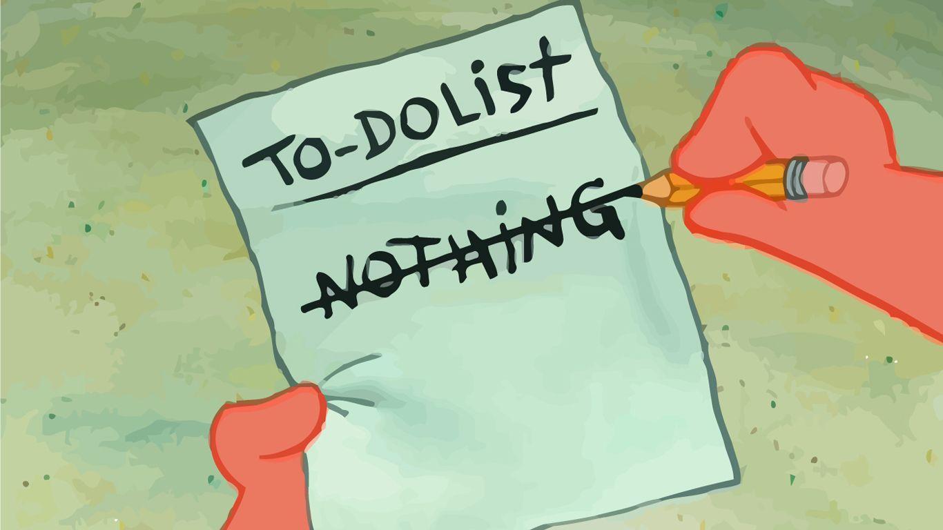 1366x768 Sponge Bob Cartoon Spongebob Squarepants Patrick Todo List Desk Wallpaper wallpaper