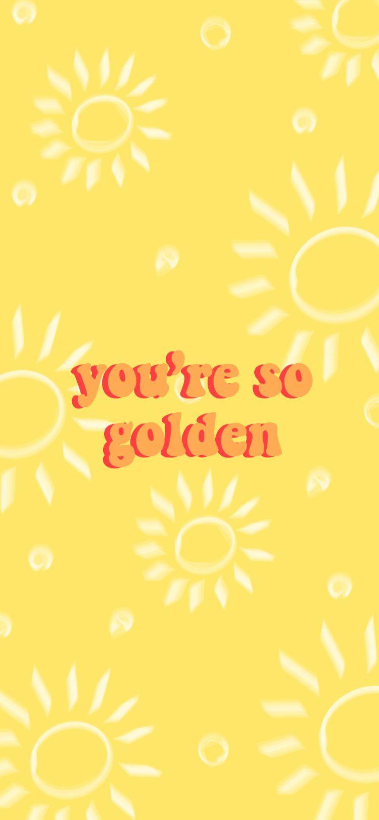 750x1623 Golden Harry Styles. Style Lyrics, Aesthetic Iphone Wallpaper, Unicorn Wallpaper