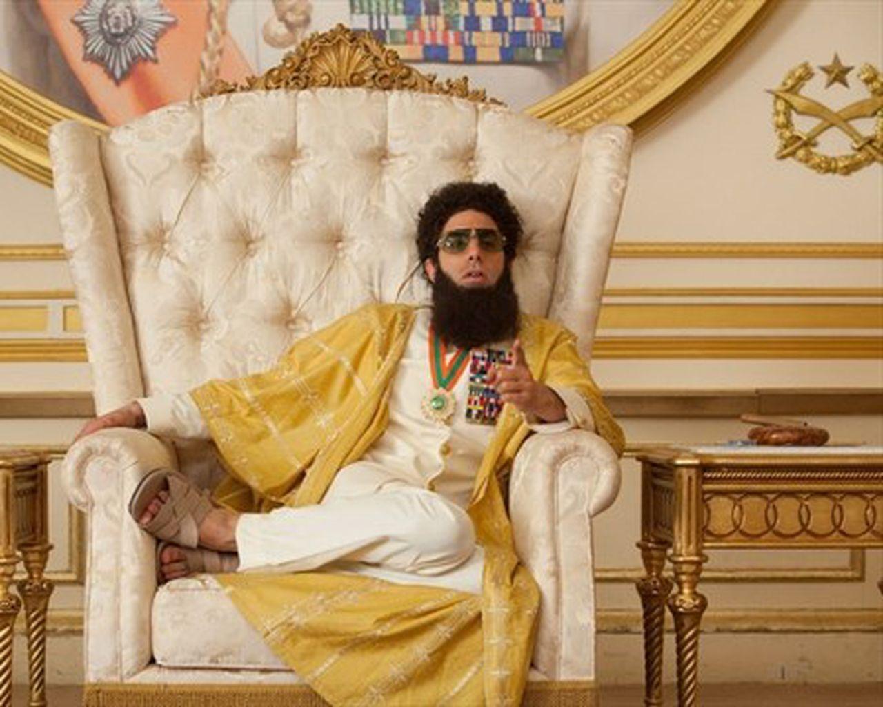 1280x1024 The Dictator: Obscene, vulgar. and funny