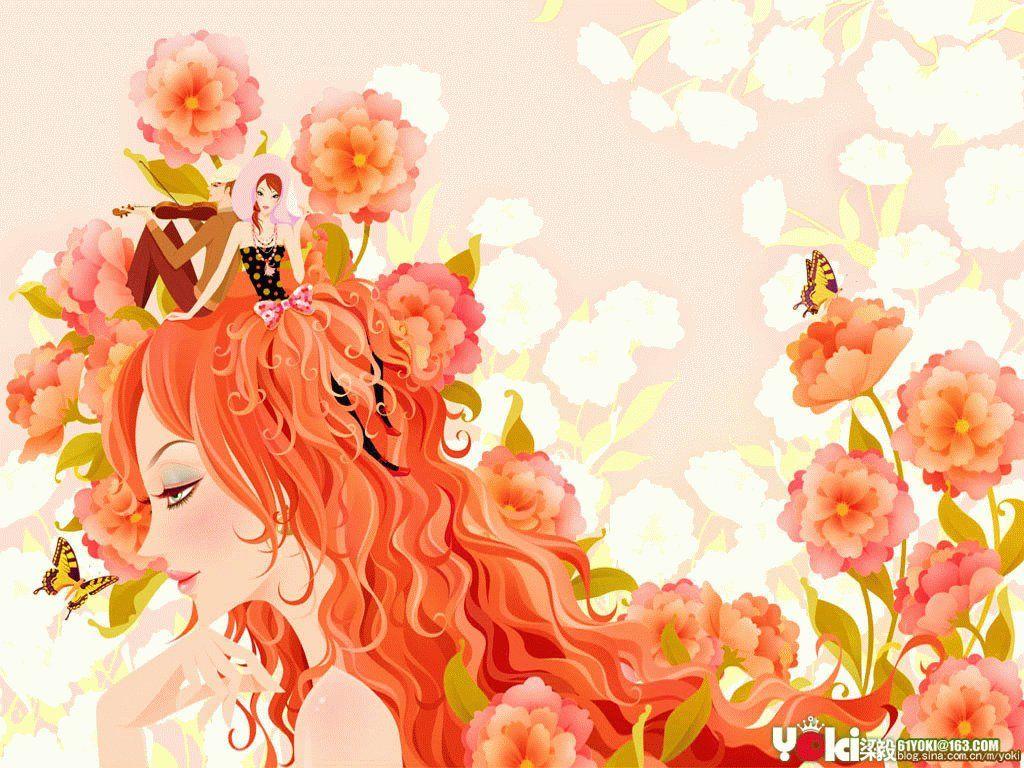 1024x768 Girls Fashion Korean Illustration Girl Cool 167879