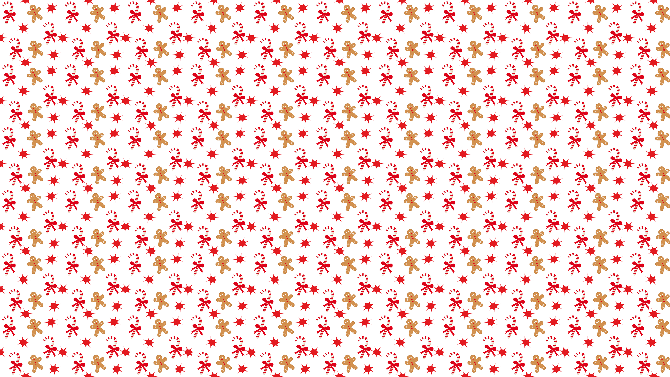 2560x1440 Gingerbread Men Wallpaper