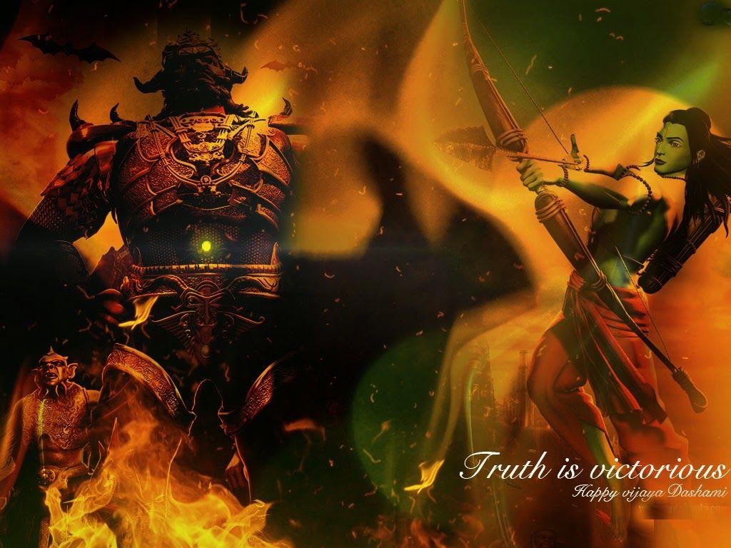 1024x768 godimages: Happy Dussehra Wallpaper inhd