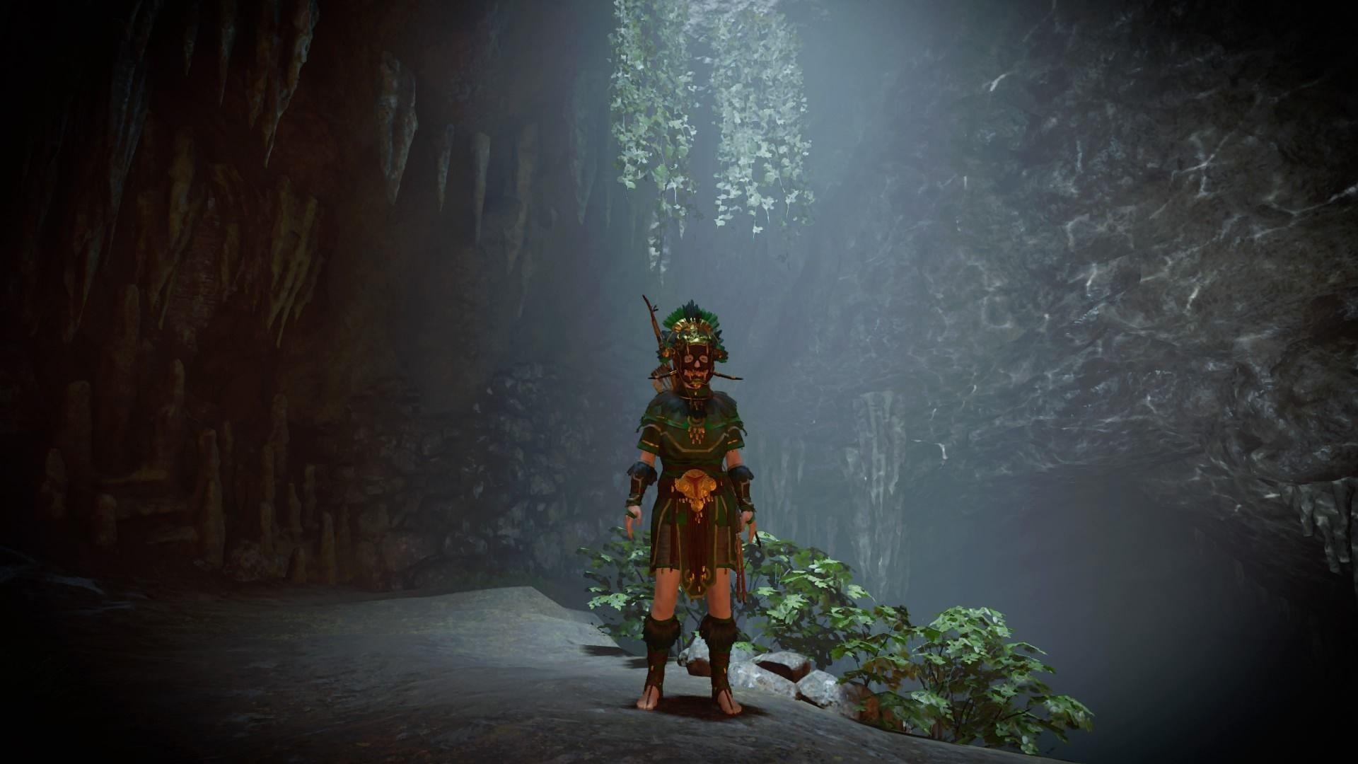 1920x1080 Download 1920x1080 Lara Croft, Shadow Of The Tomb Raider, Cave, Underground, Light Wallpaper for Widescreen