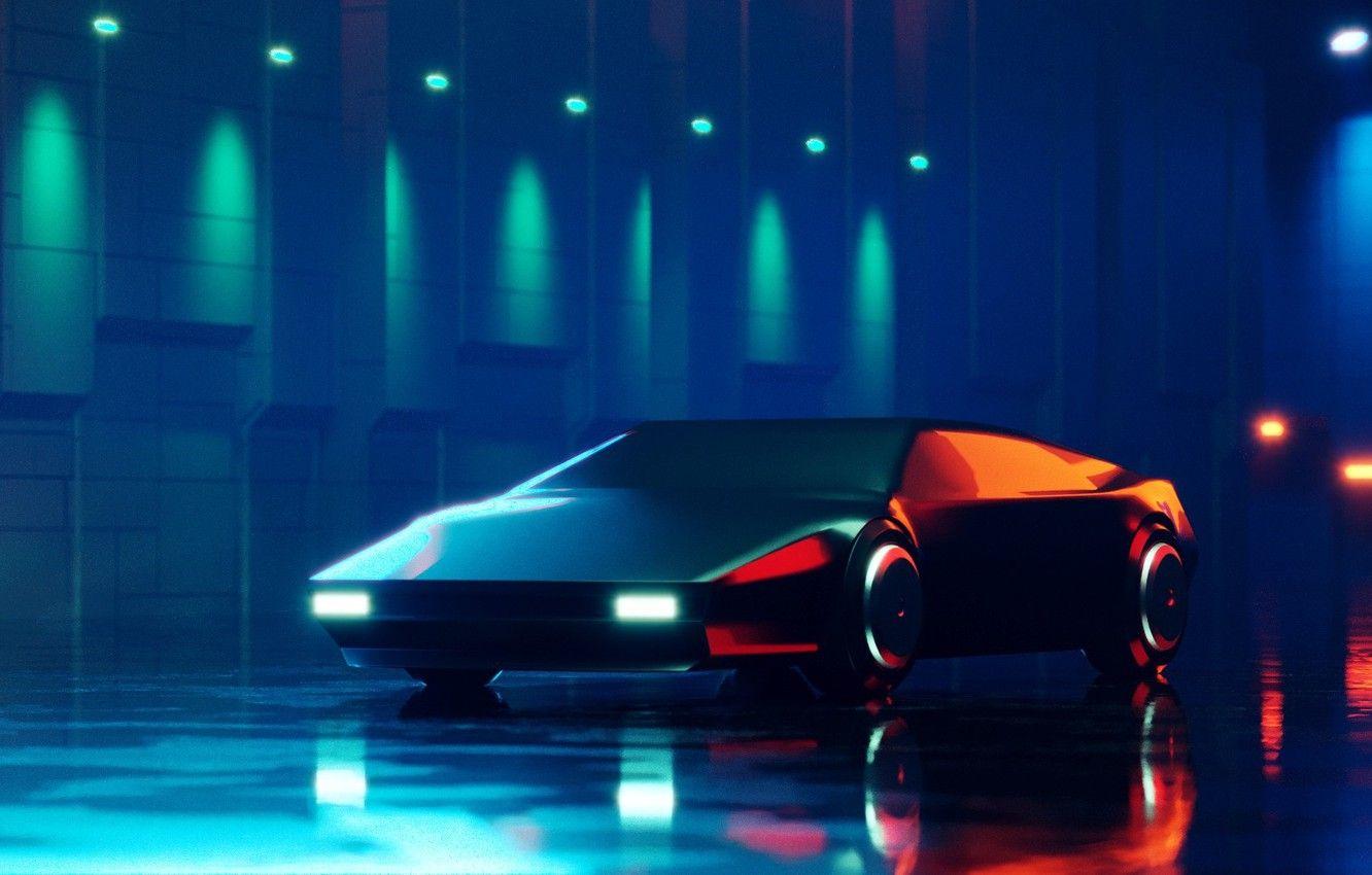 1332x850 Wallpaper Car, Art, Retrofuture image for desktop, section фантастика