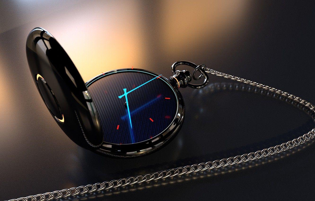 1332x850 Wallpaper reflection, future, light, cyberpunk, render, cyberpunk, hologram, render, reflection, material, clock, blender, sci fi, hologram, pocket watch, pocket watch image for desktop, section рендеринг