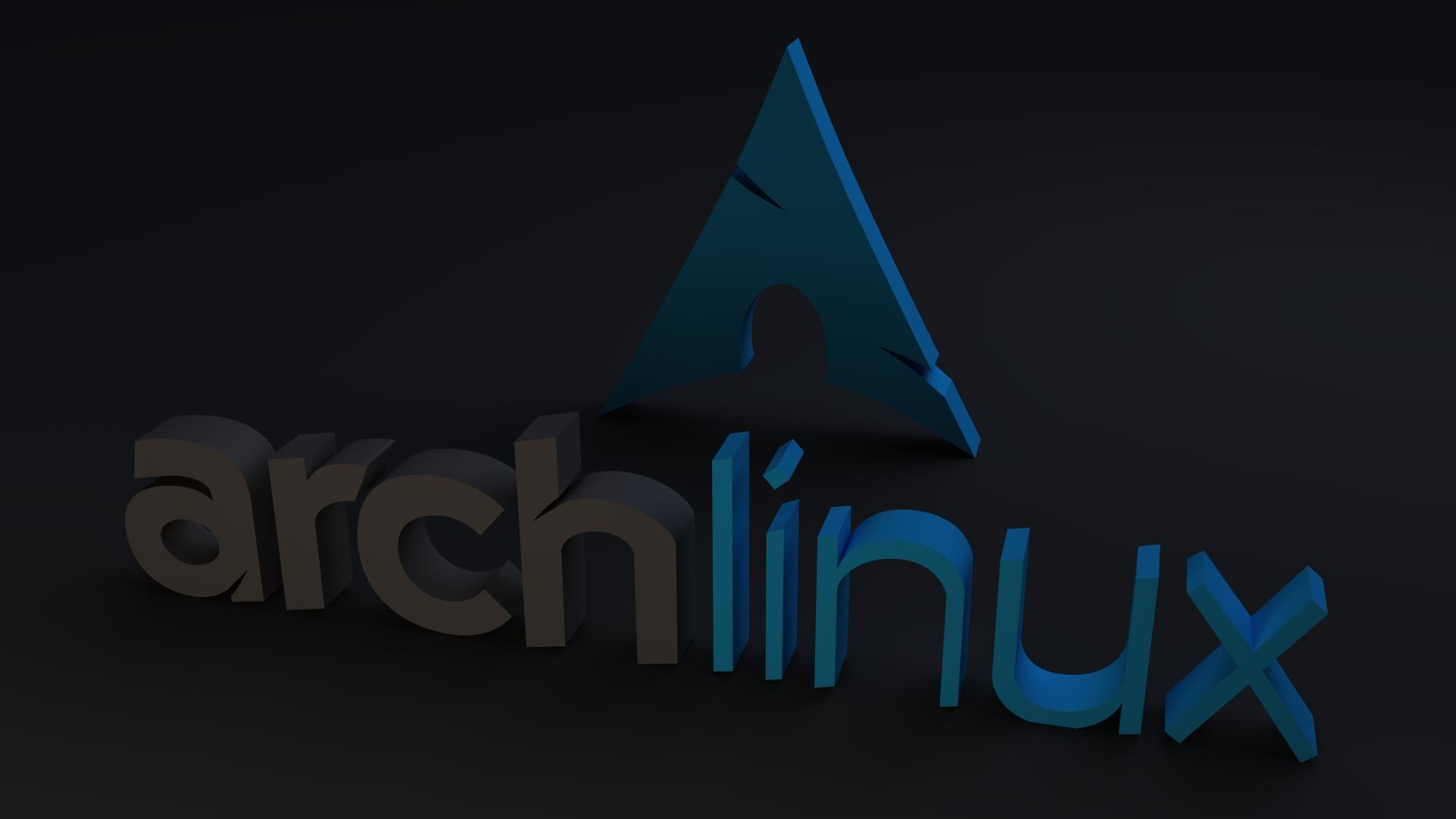 1920x1080 Arch Linux 3D Wallpaper I made in Blender with Cycles