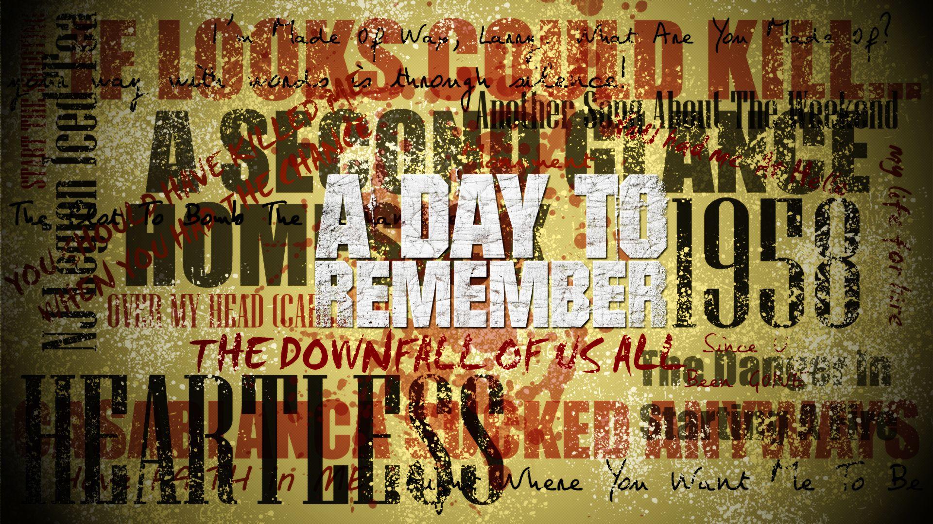 A Day To Remember Wallpapers - Top Free A Day To Remember Backgrounds ...