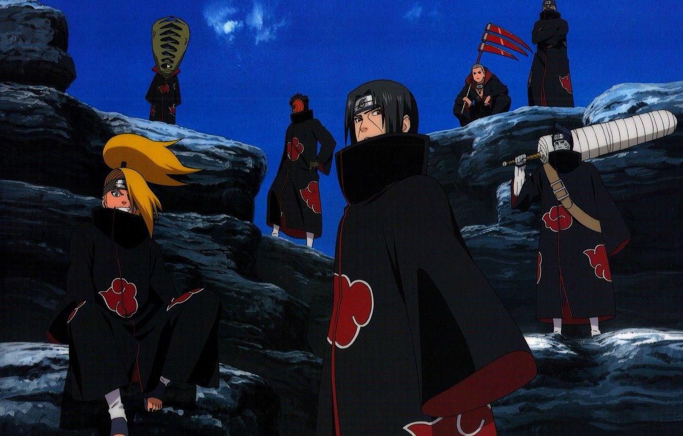 1332x850 Photo Wallpaper The Sky, Sword, Braid, Naruto, Itachi, Kisame And Itachi Wallpaper & Background Download