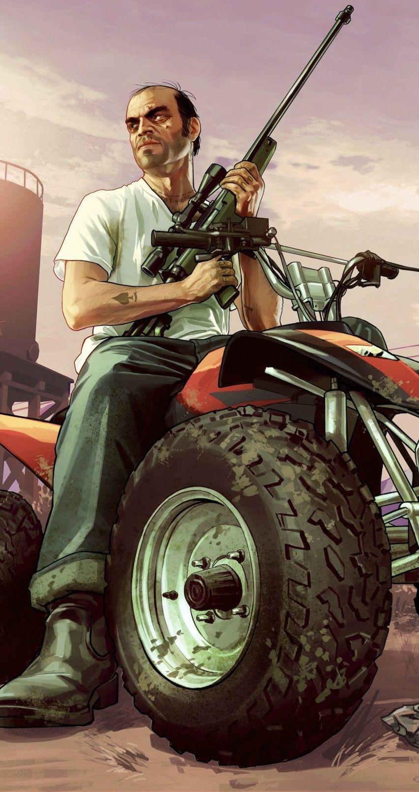 852x1608 Trevor Philips HD Wallpaper For iPhone 5 Trevor Atv Wallpaper & Background Download