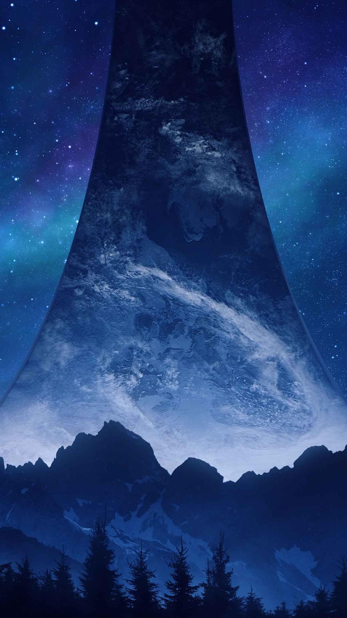 1215x2160 Halo World IPhone Wallpaper. Sci fi wallpaper, Cortana halo, Halo background