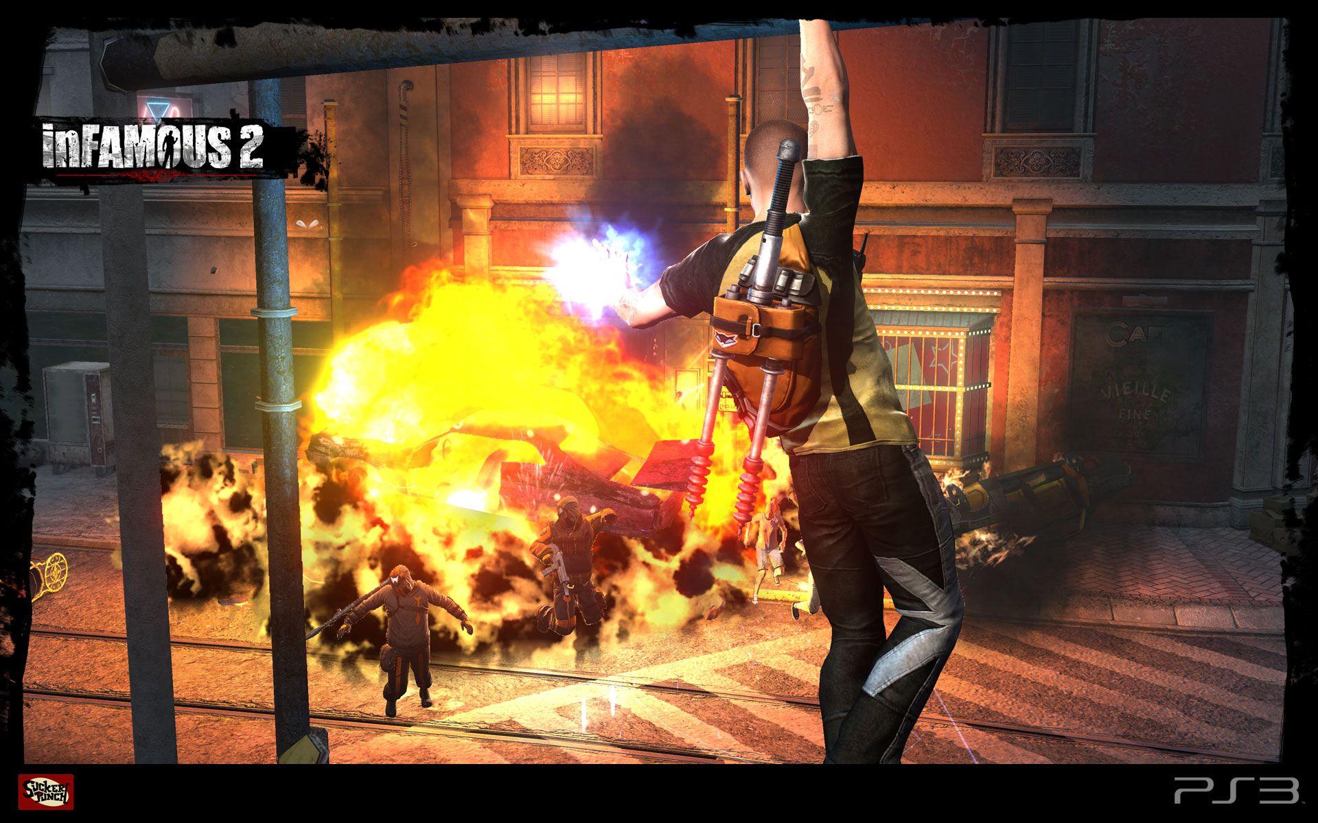 1920x1200 Infamous 2 Wallpaper Explosion